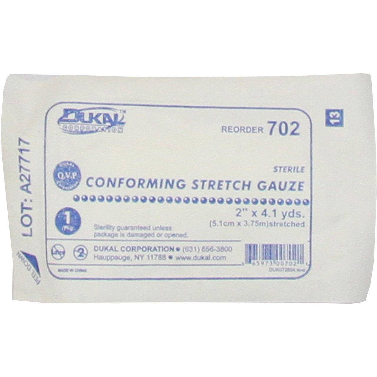 Conforming Stretch Sterile Gauze, front of packaging