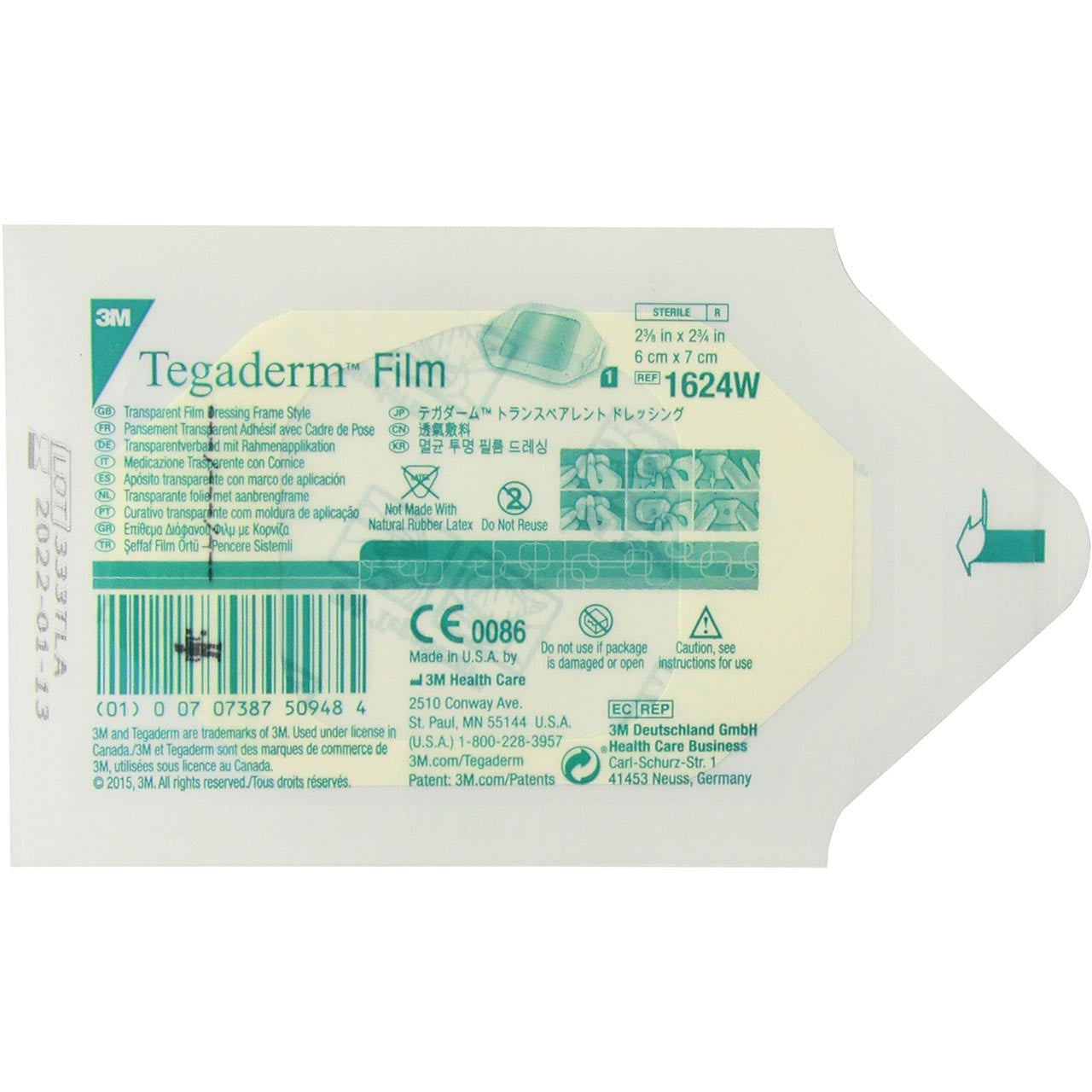 Transparent Film Dressing, unit-front