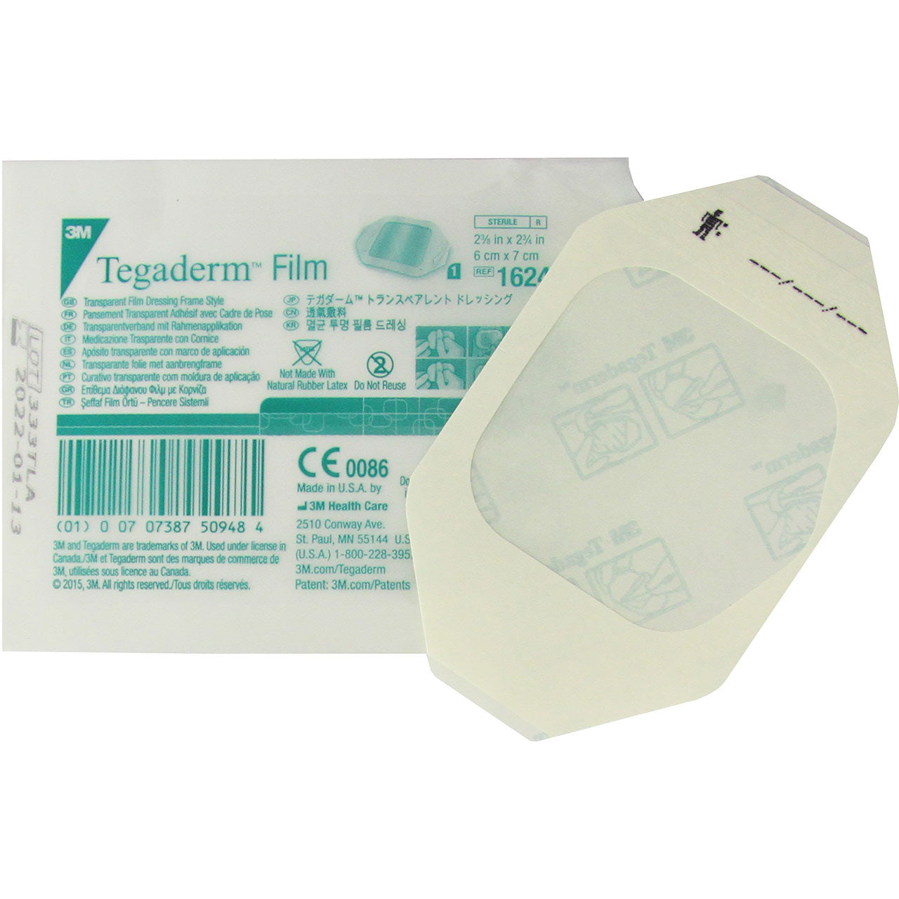 Transparent Film Dressing with packaging