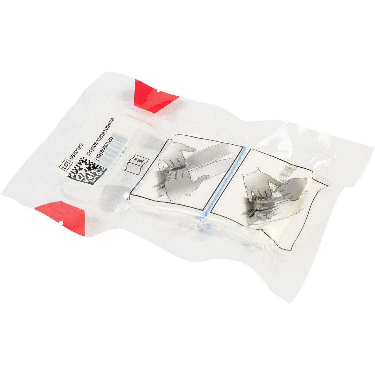 North American Rescue Wound Packing Gauze in packaging (back)