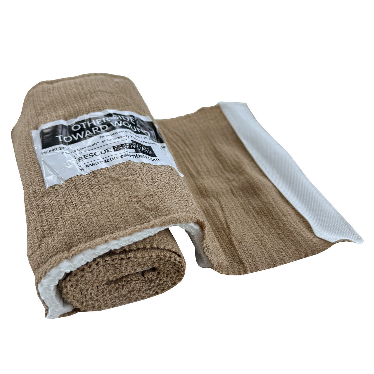 6" Rescue Essentials Emergency Trauma Dressing, rolled