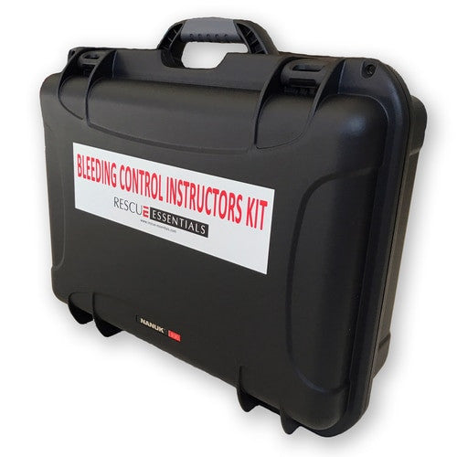 Rescue Essentials Bleeding Control Instructors Kit in case, closed