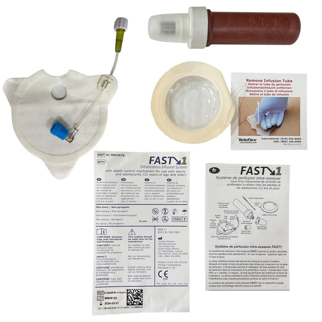FAST1™ Intraosseous Infusion System, all components