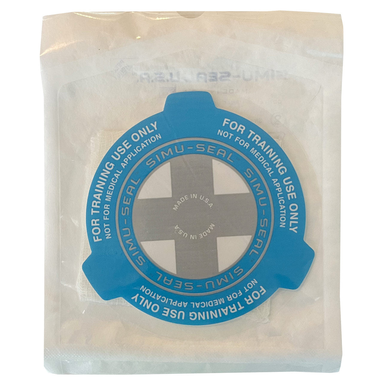 Simu-Seal Chest Seal Trainer, back of packaging