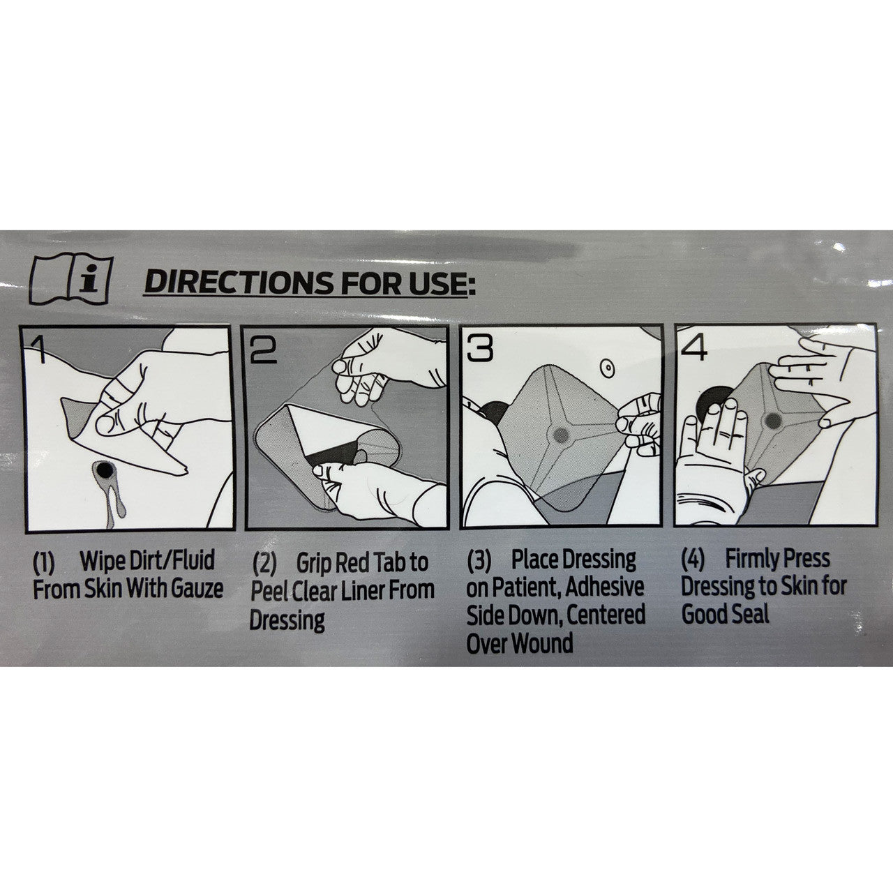 Hyfin Vented Chest Seal , Instructions