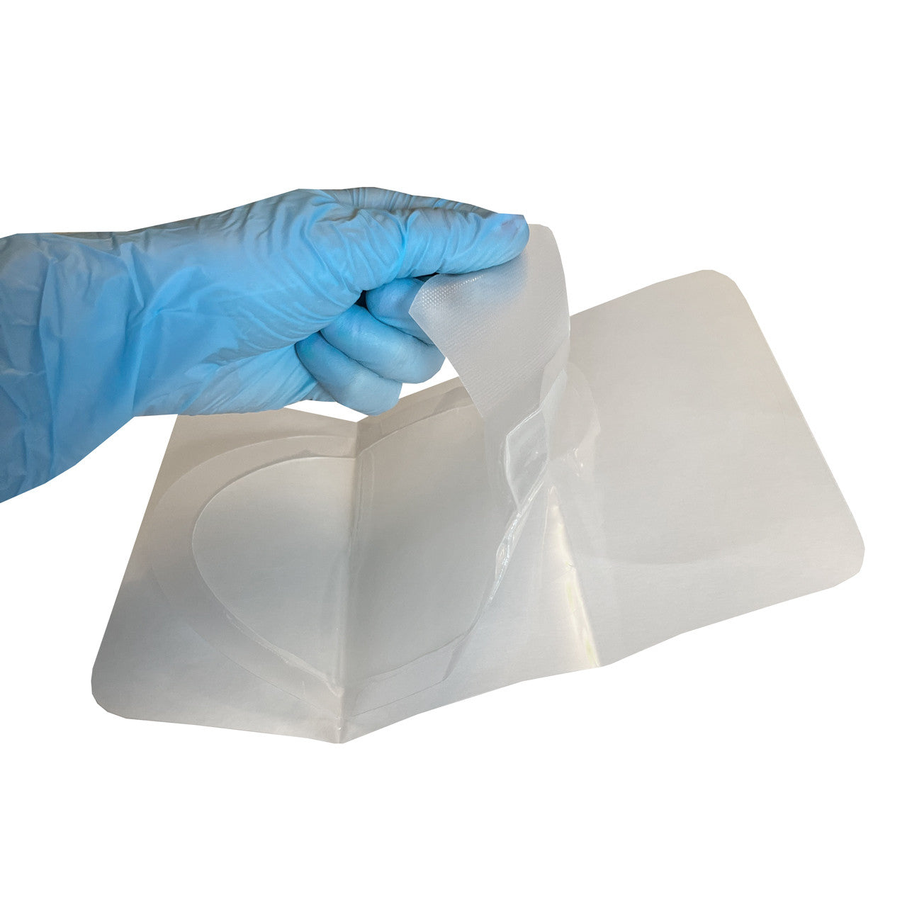 Halo Chest Seal, being peeled
