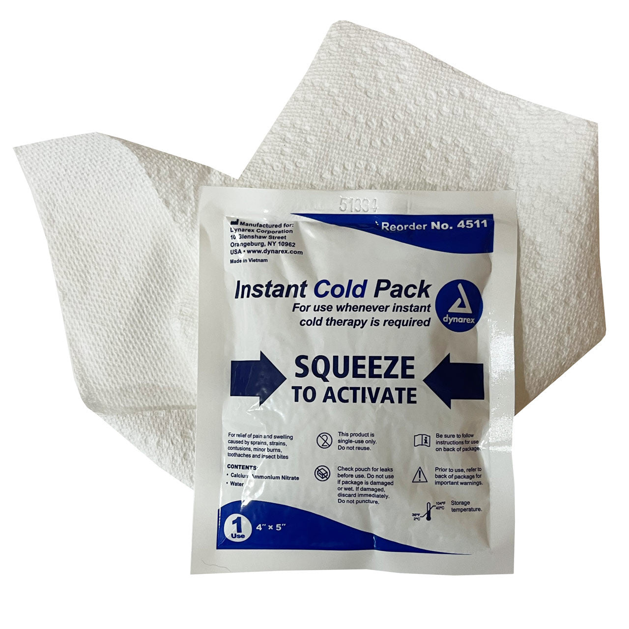 Disposable Cold Compress, with paper towel