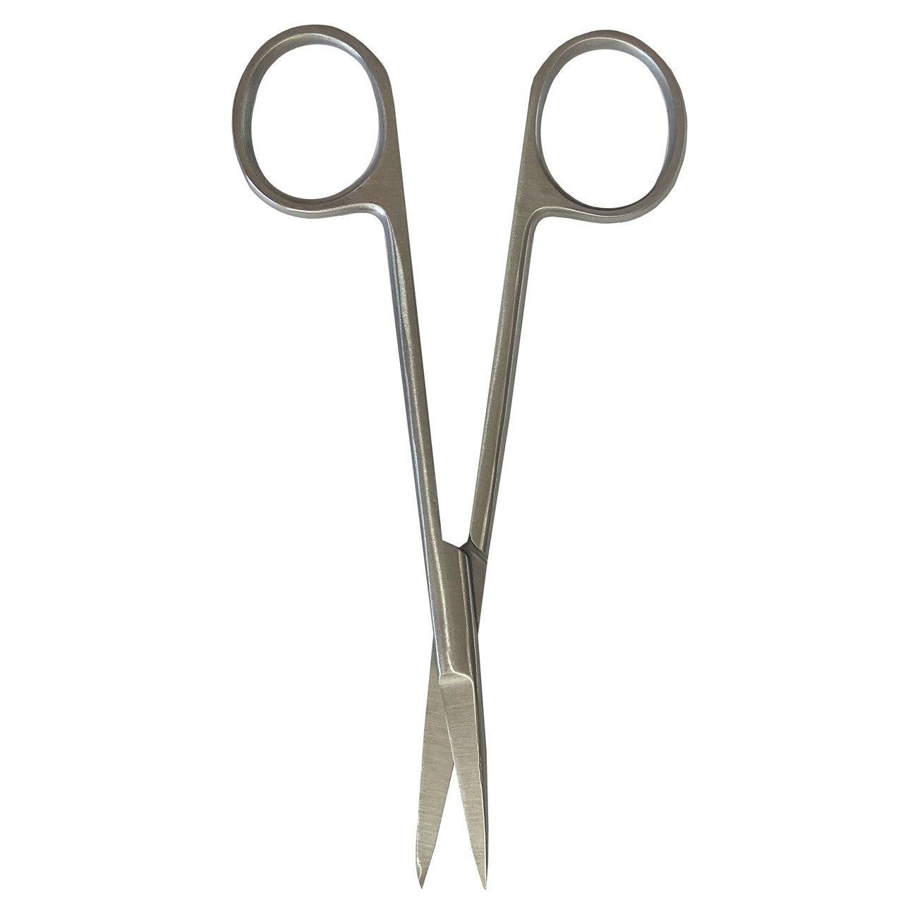 Ango 5" Iris Stainless Steel Scissors, Straight, open down