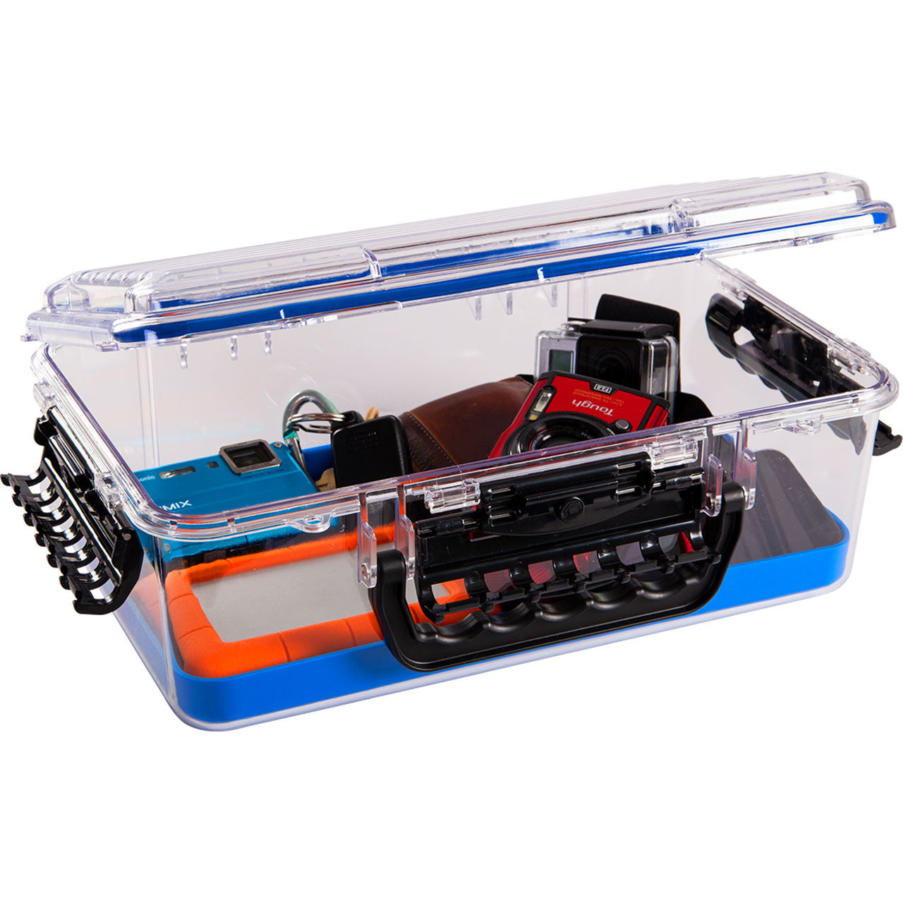 Plano Guide Series 3700 Large Polycarbonate Waterproof Case, Opened