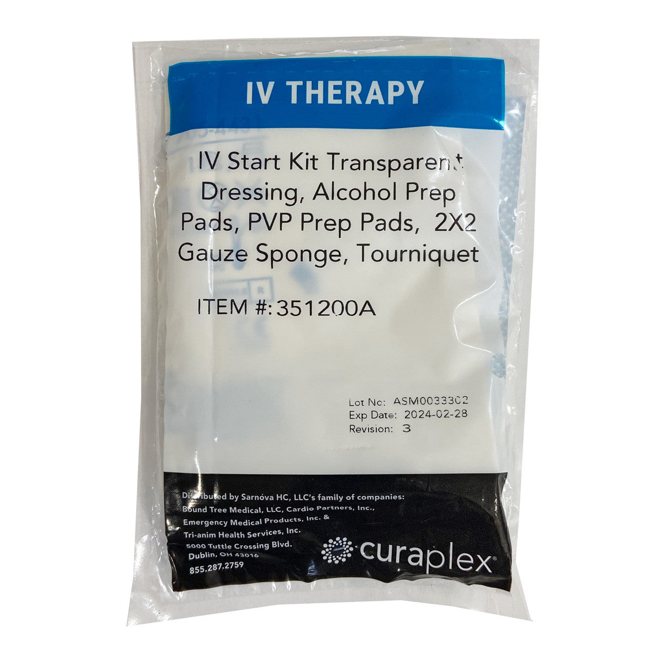 IV Start Kit, Packaging back