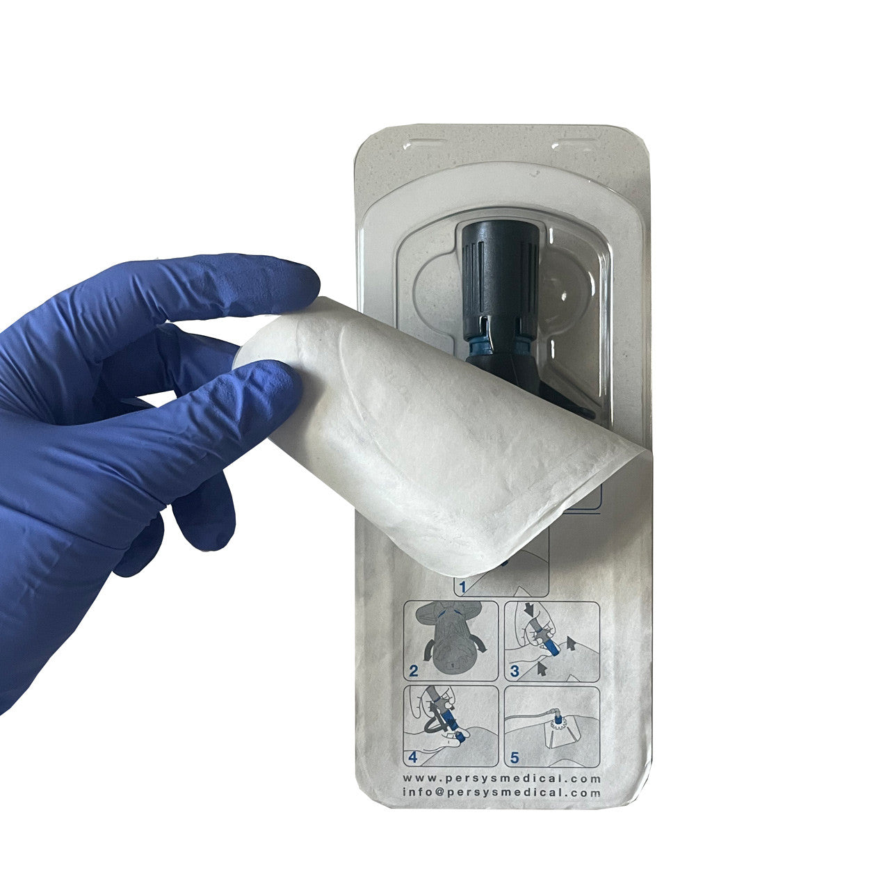 NIO Intraosseous Device packaging being opened