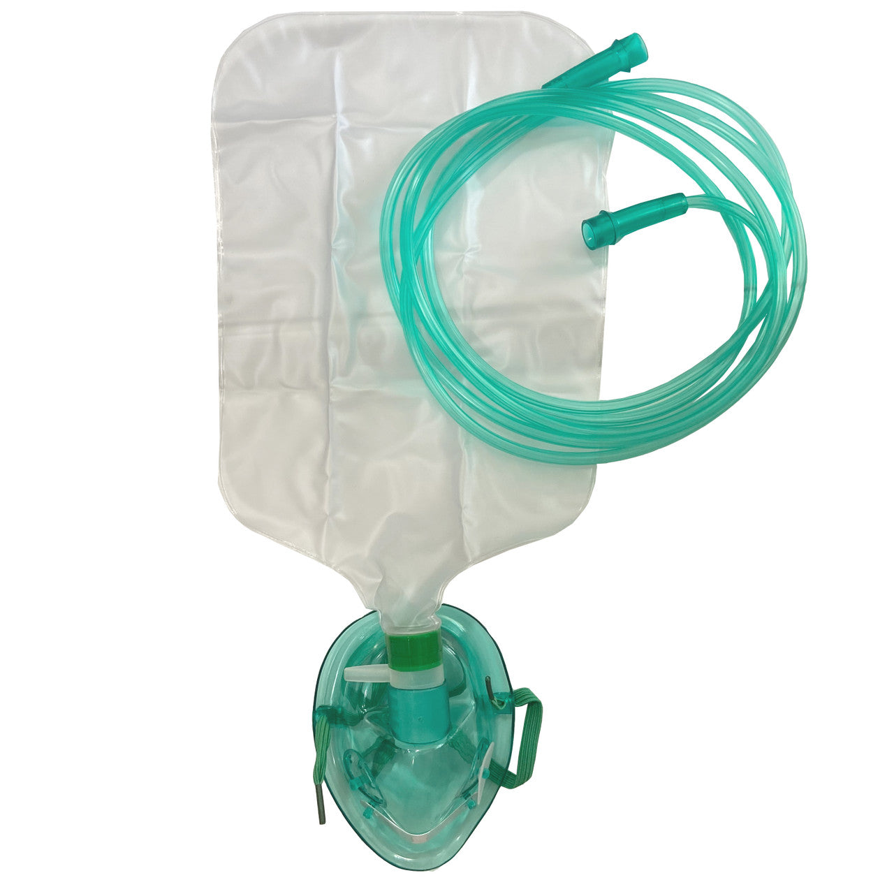 Partial Non-Rebreather Oxygen Mask, Pediatric with bag attached