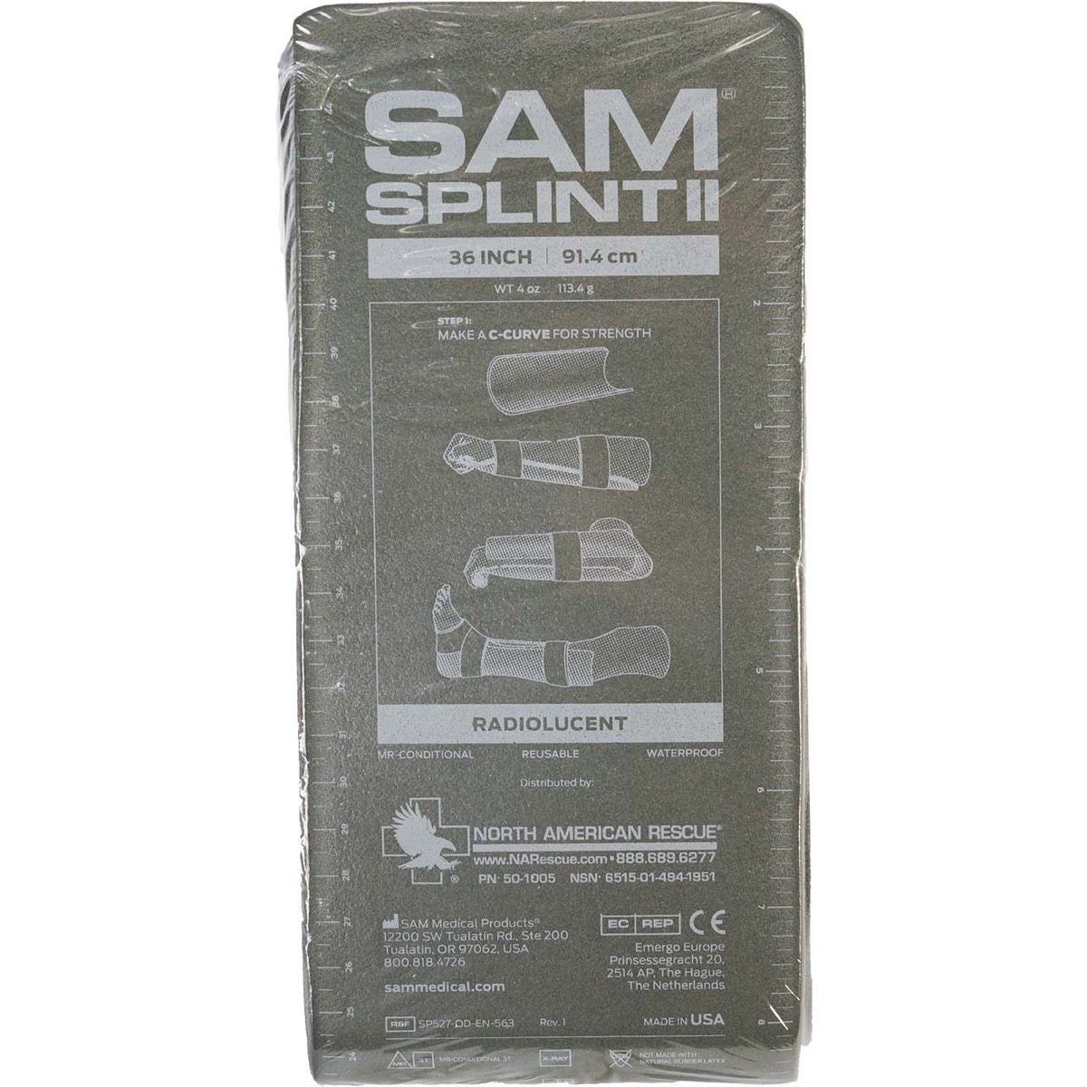 SAM Splint II, Packaged