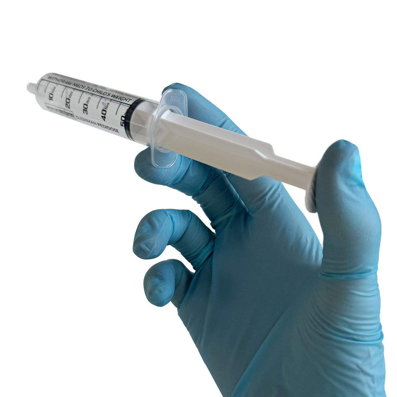 Slishman Pedidose Pediatric Dosing Syringe, in hand