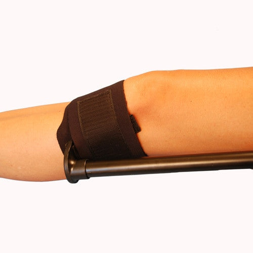 Slishman Traction Splint close up of splint applied just below knee joint