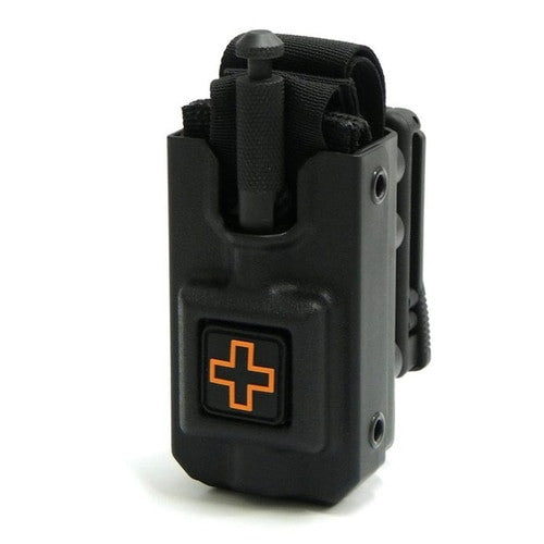 RIGID SOFTT-W Tourniquet Case, black with orange cross. tourniquet not included