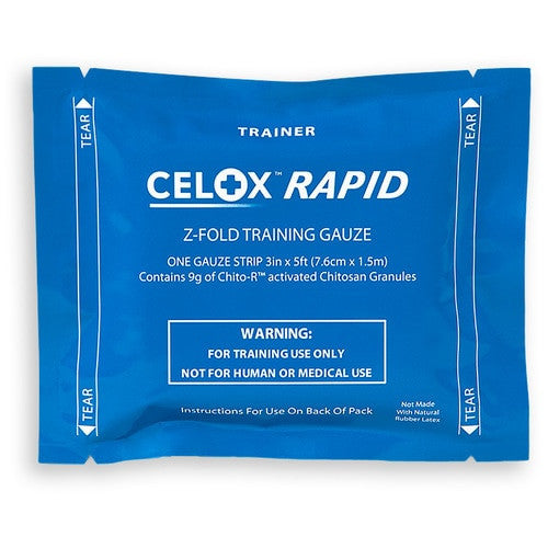 Celox Trainer Gauze, front of packaging