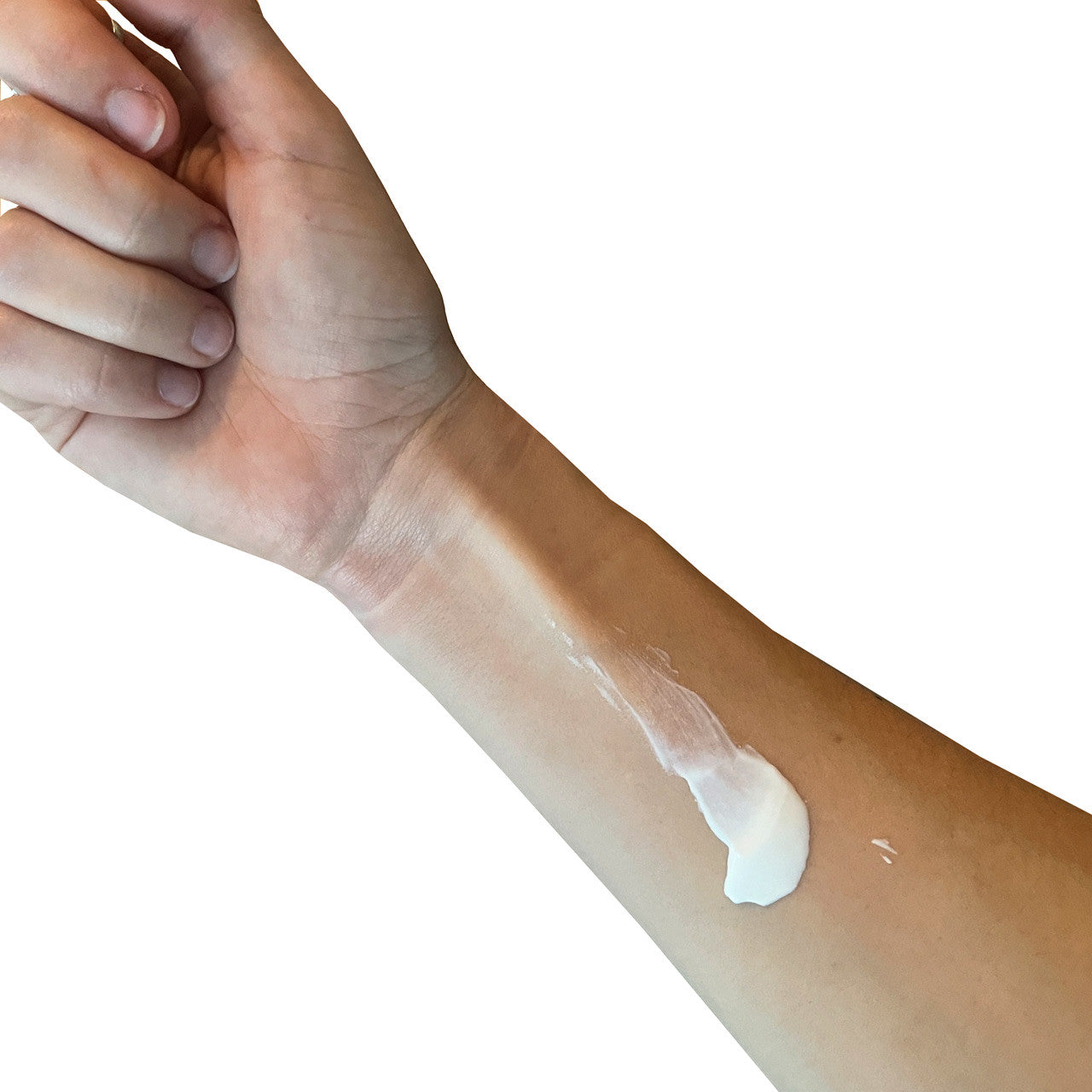 Sunscreen, on skin