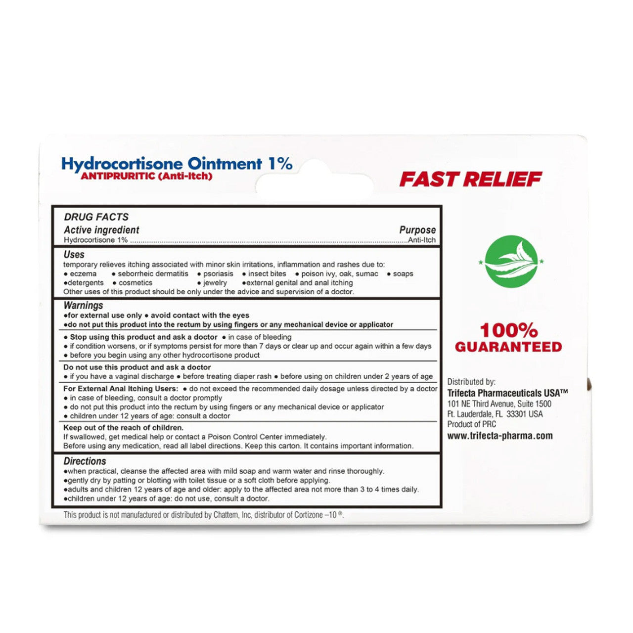 Hydrocortisone Cream with Aloe 1%, 1 oz