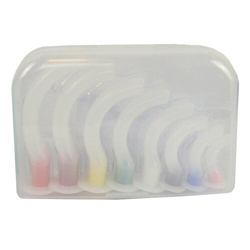 Disposable Oral Airway Set, in case (closed)