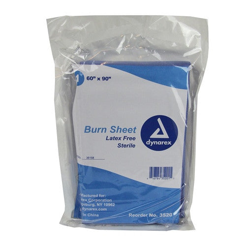 Sterile Burn Sheet, front of packaging