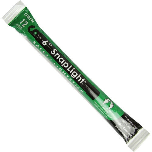 Cyalume 6" Light Sticks, green in packaging