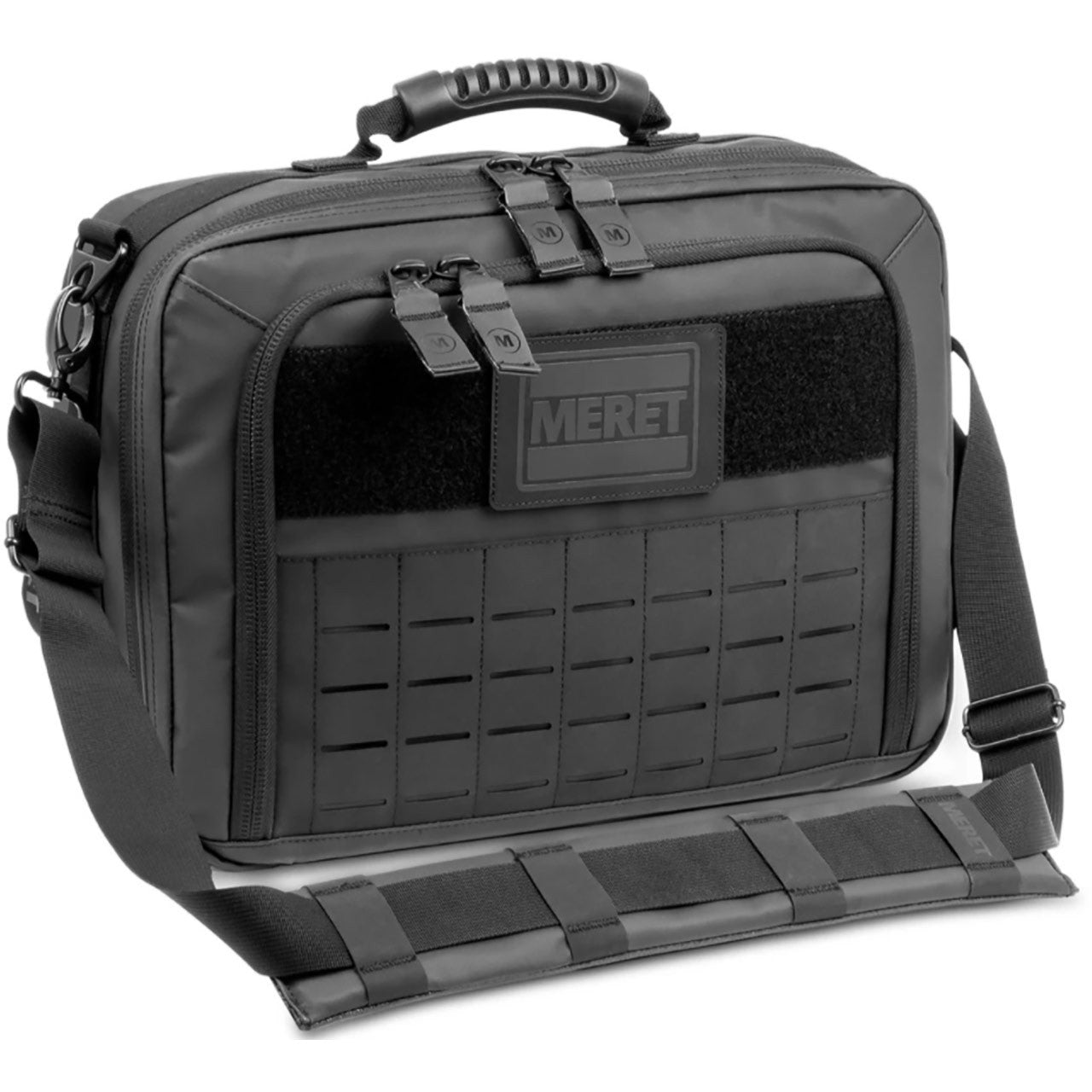 Meret G2 Pro X medical supply shoulder bag, black, front view