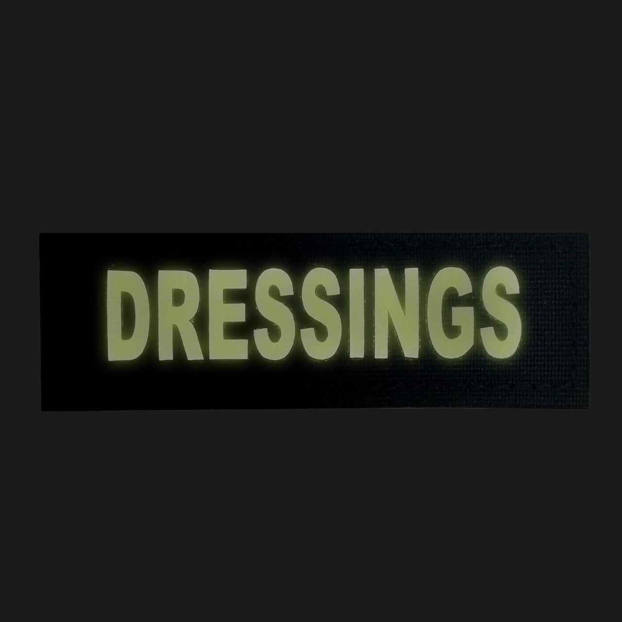 Name Tapes, Black w/ Glow, 1" x 3"