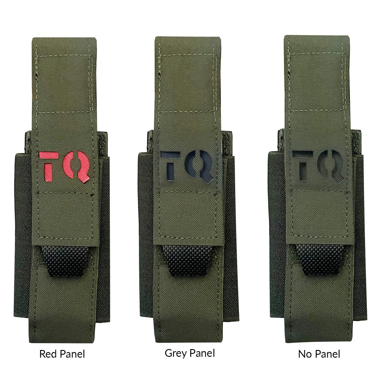 Green Universal Tourniquet Holder Gen2- Showing all panel options