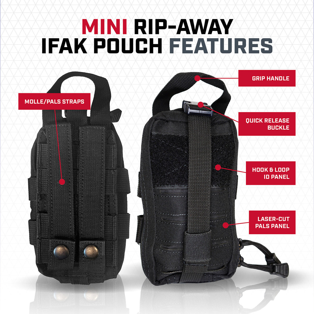 Rescue Essentials Mini Rip-Away IFAK Pouch