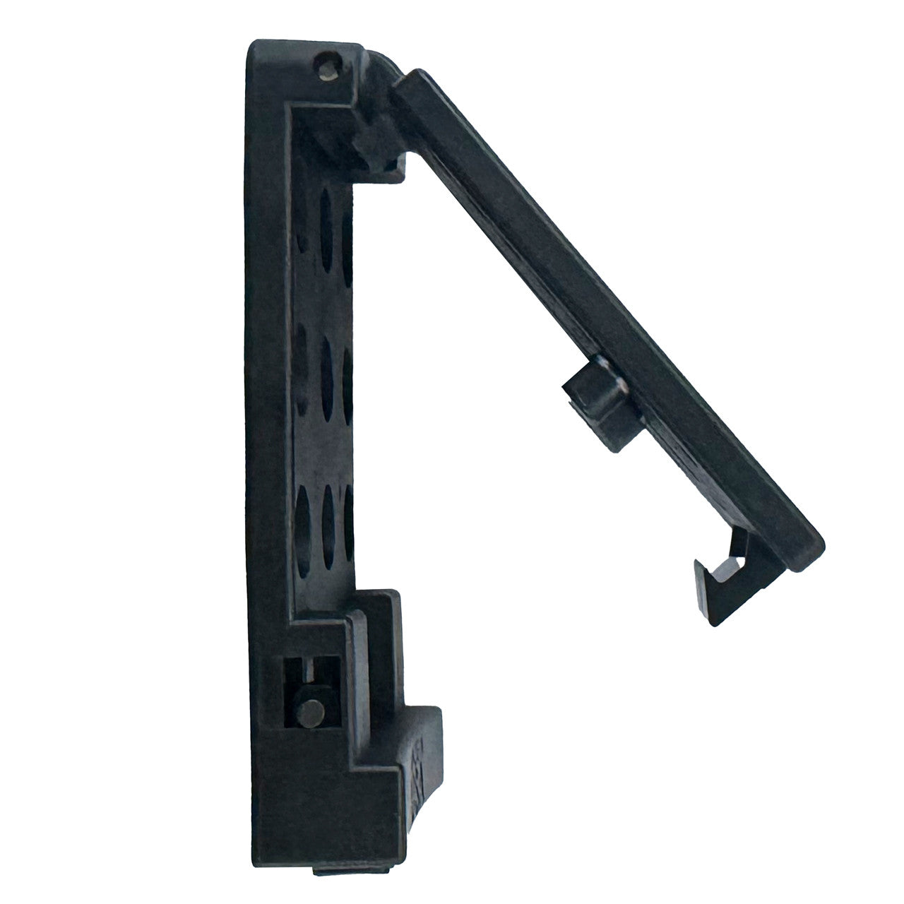 Push-Button Locking Mount, side partially open