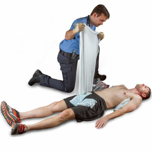 Polar Skin Comprehensive Cooling System, being put on body