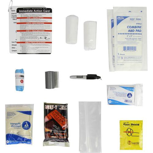 Individual Response Kit II, contents laid out