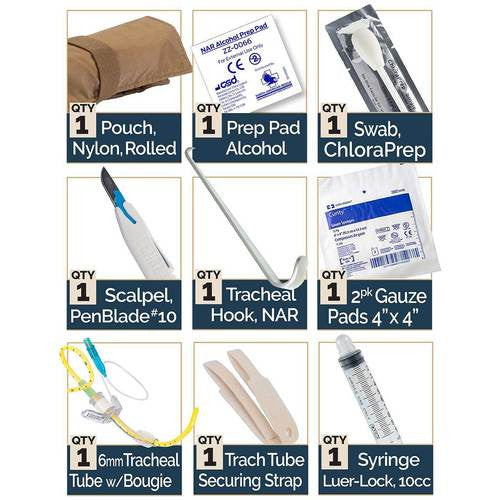 Bac-Pack, contents list