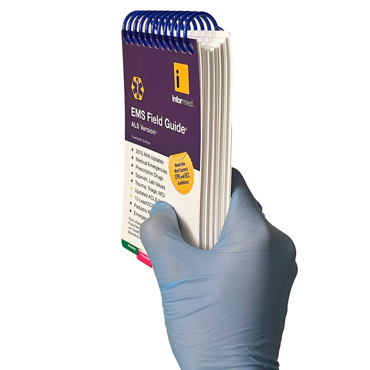 Field Guide: InforMed EMS (ALS version), 20th Edition-side in hand