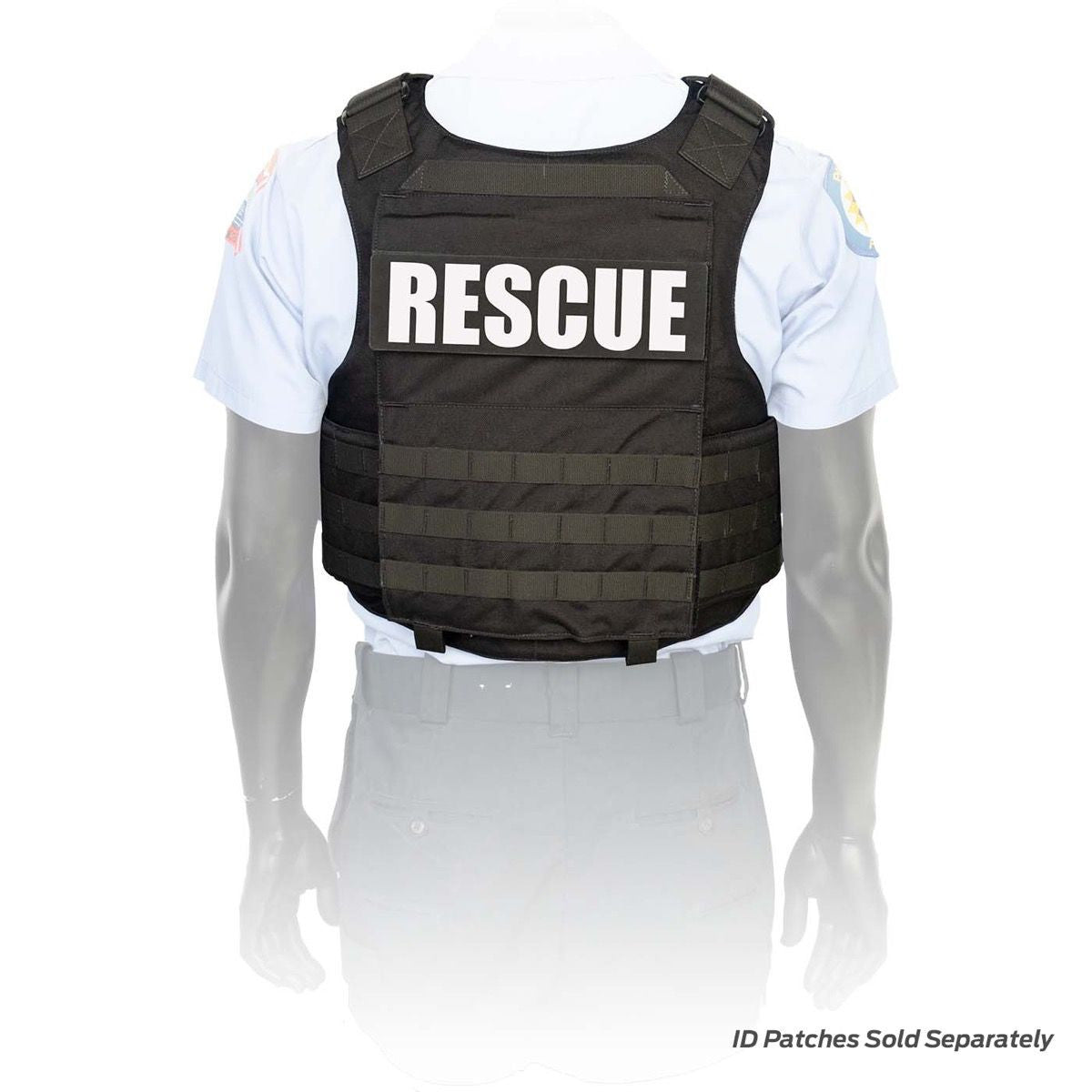 NAR Responder Ballistic PPE Vest System, Black -Back
