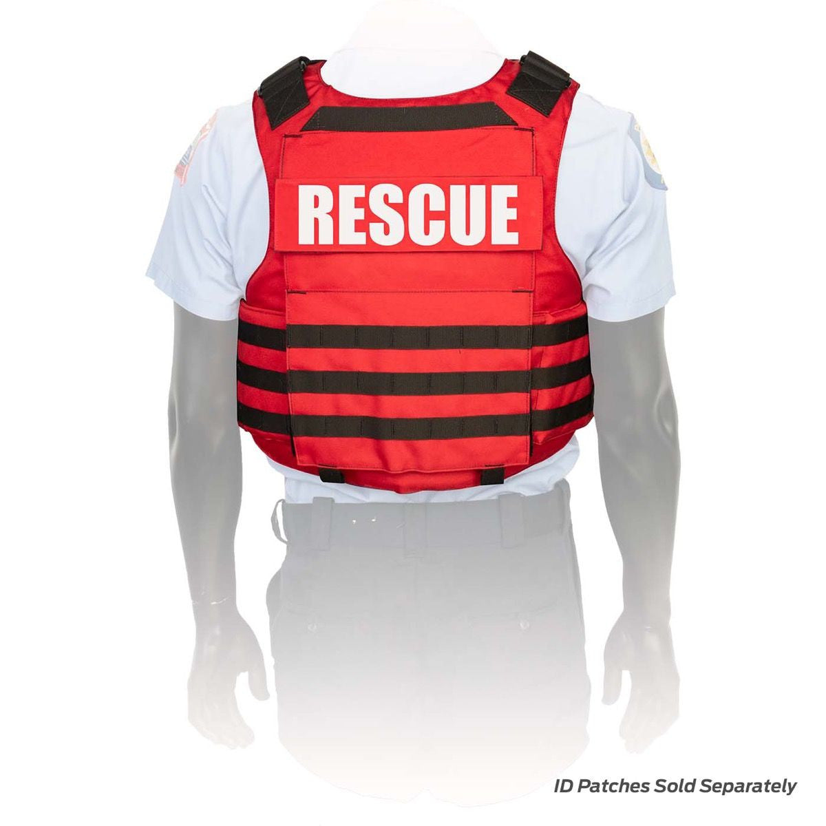NAR Responder Ballistic PPE Vest System, Red -Back