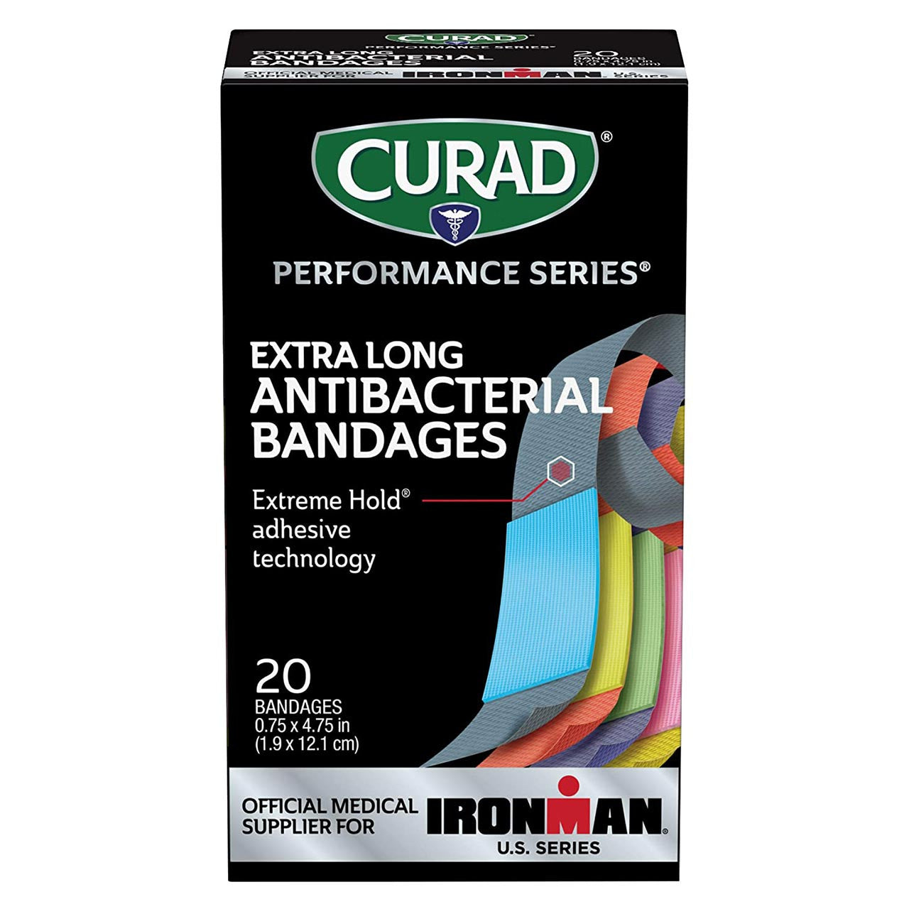 Curad Performance Series Bandages, front of box
