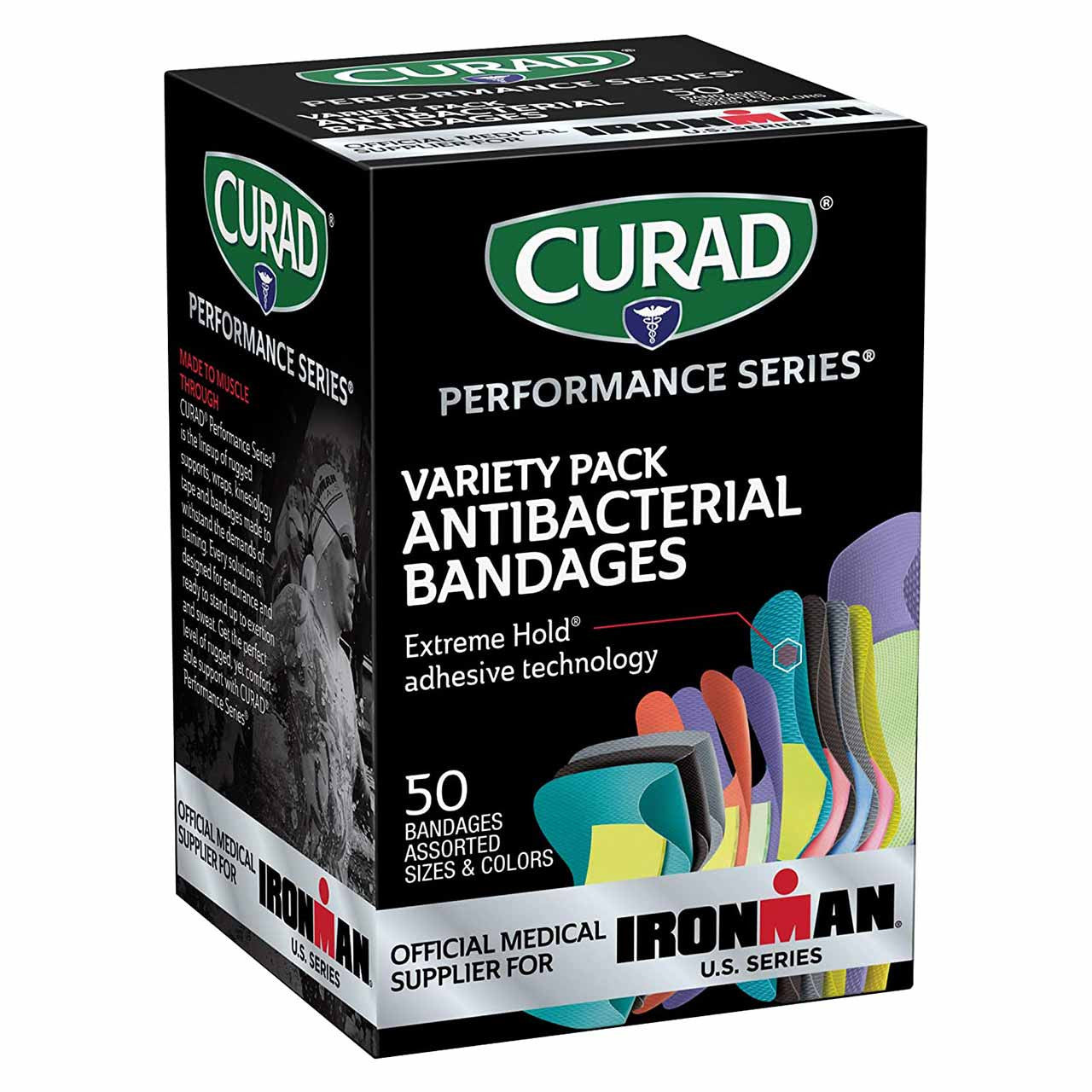 Curad Performance Series Bandages, front of box
