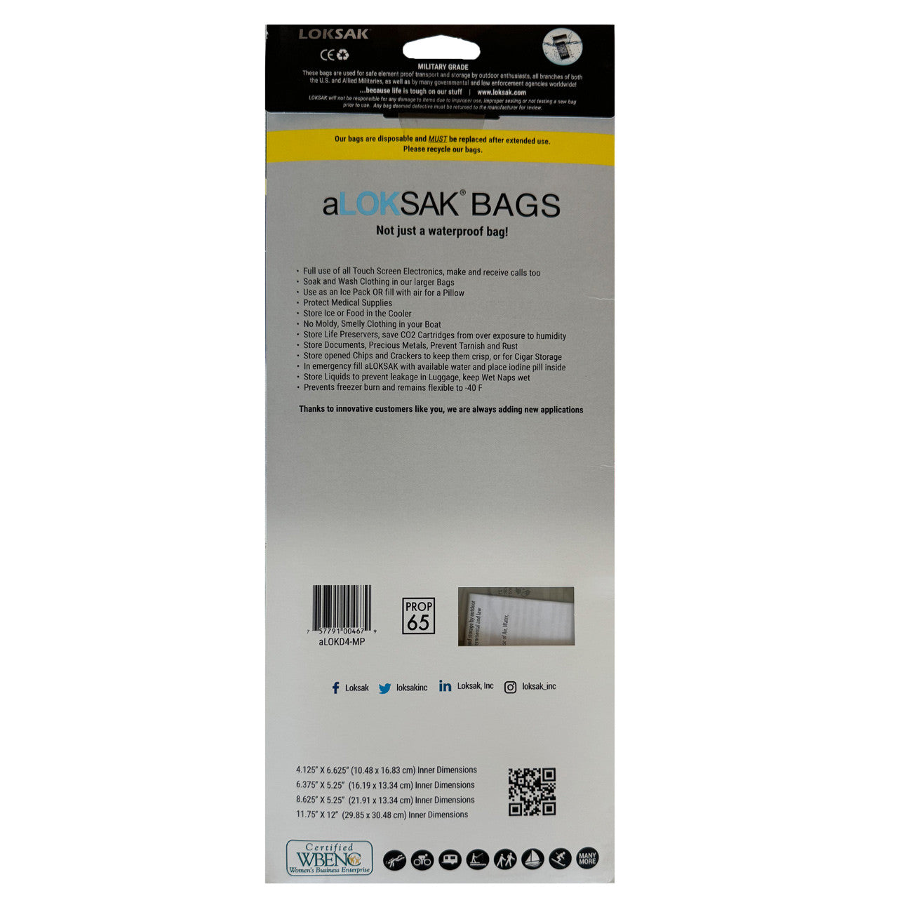 aLOKSAK® Waterproof Bags (Large Multi Pack)