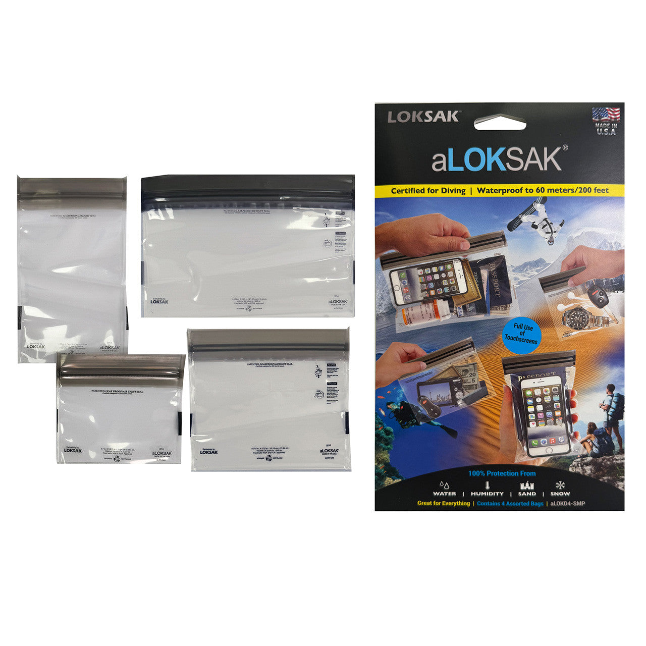 aLOKSAK® Waterproof Bags (SMALL Multi Pack)