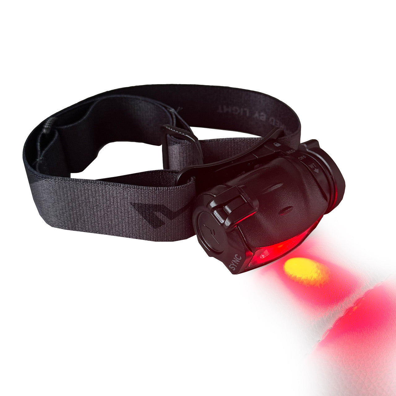 Sync Headlamp, red light on