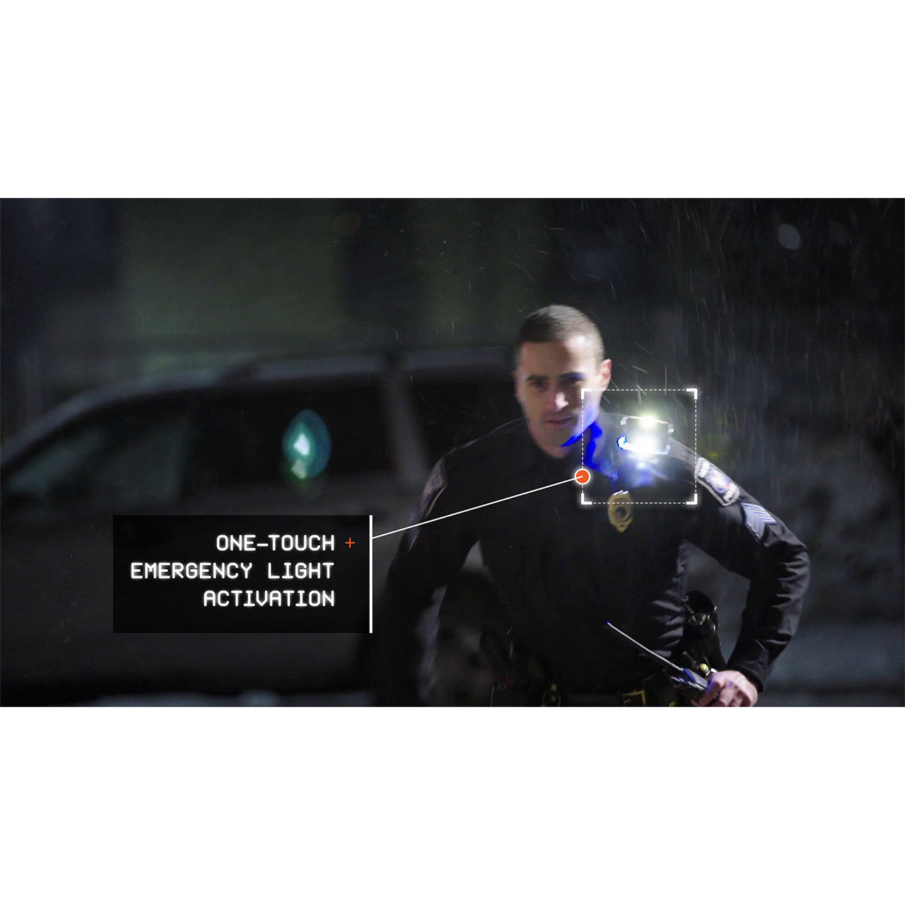 Law Enforcement Red/Blue Wearable Safety Police Light