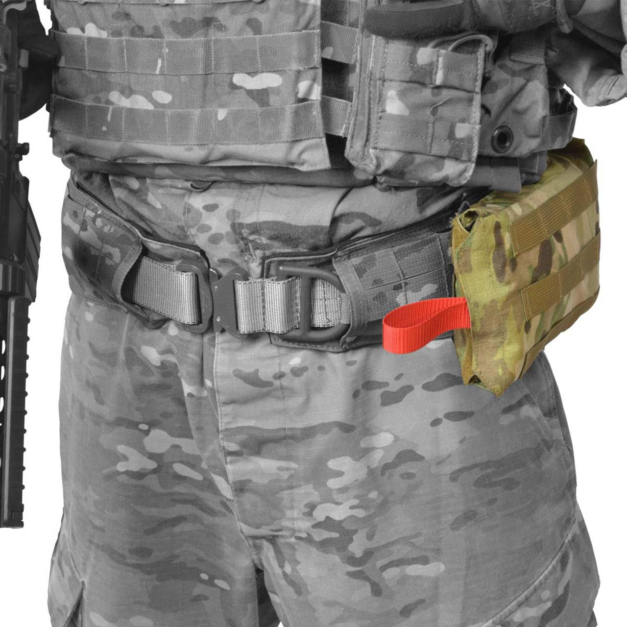 Adaptive First Aid Kit - Pouch, on uniform