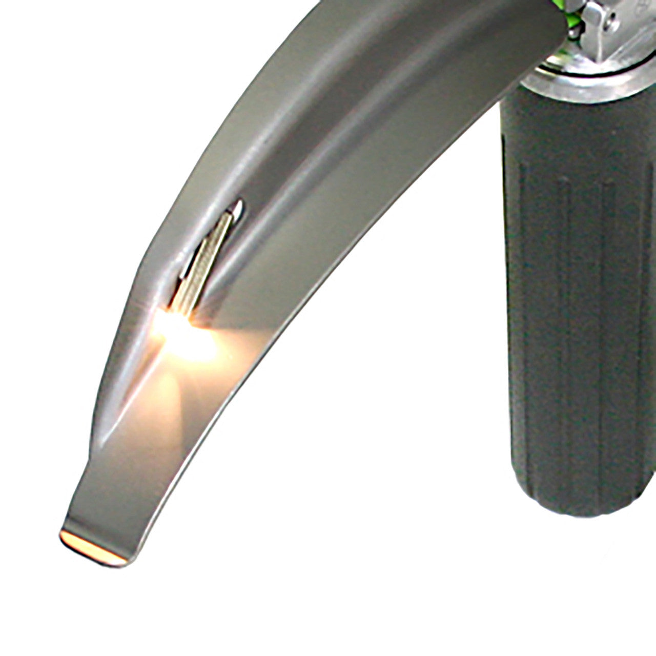 Laryngoscope Blade, showing LED light
