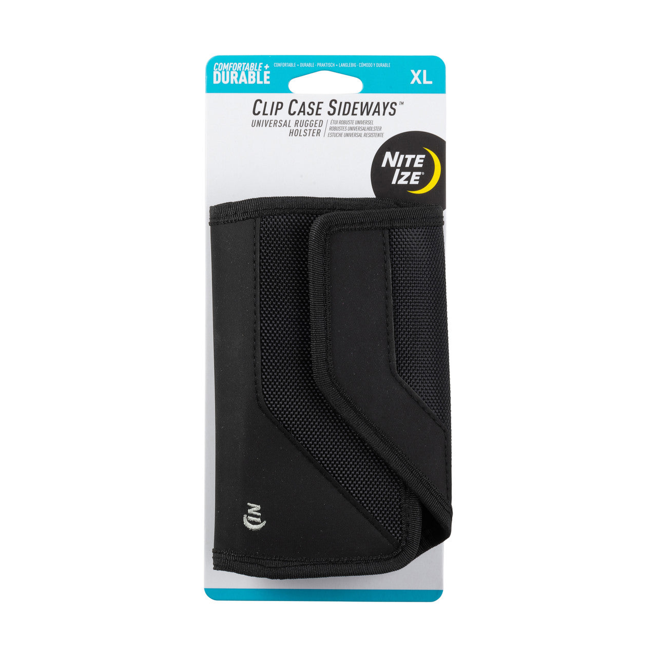 Clip Case Sideways™ Universal Rugged Holster XL, front in packaging