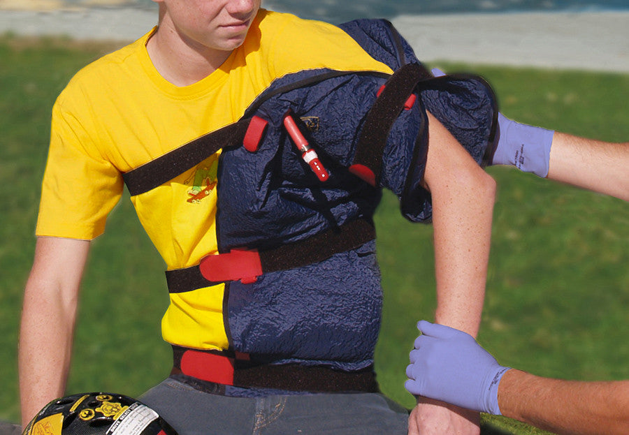 EVAC-U-SPLINT® Extremity Splint on torso