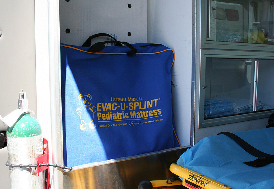 EVAC-U-SPLINT® Pediatric Mattress, in case