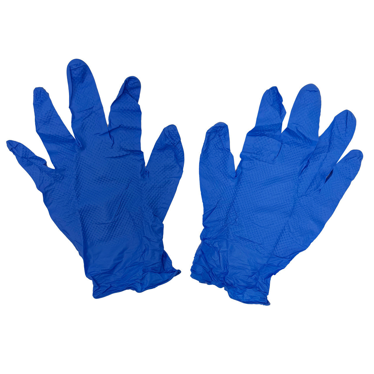 Rolled Gloveworks HD Blue Nitrile Gloves, 10 Pack