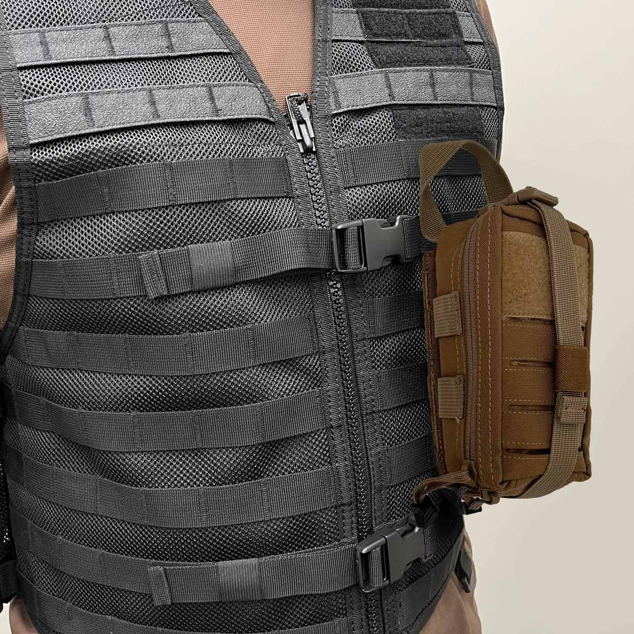 Mini Rip-Away IFAK Pouch, on vest